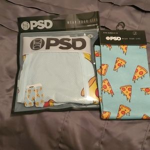 Fun pizza boxer briefs with matching socks